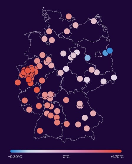 Germany heat map